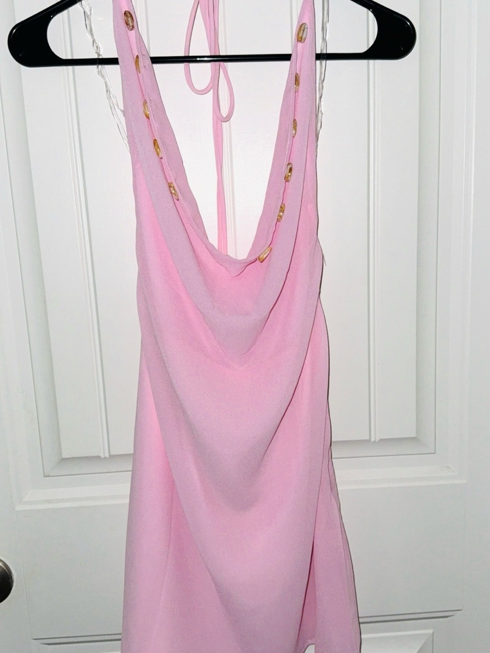 Peppermayo Light Pink Halter Mini Dress - Picture 3 of 5